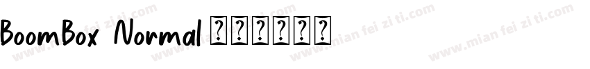 BoomBox Normal字体转换